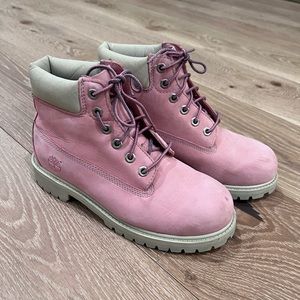 Size 3 Girl’s Timberland pink Boots